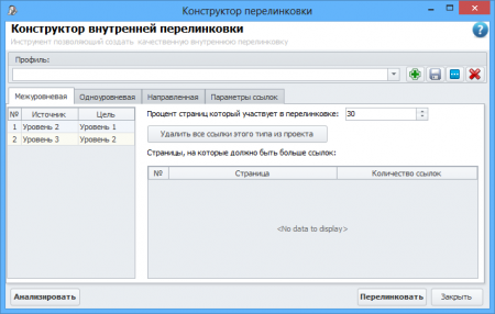 Конструктор межуровневой перелинковки