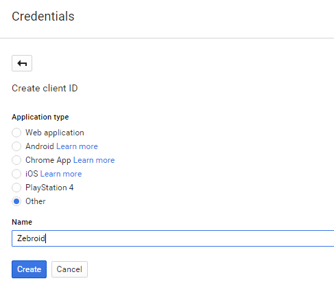 Окно &quot;New Credentials&quot;